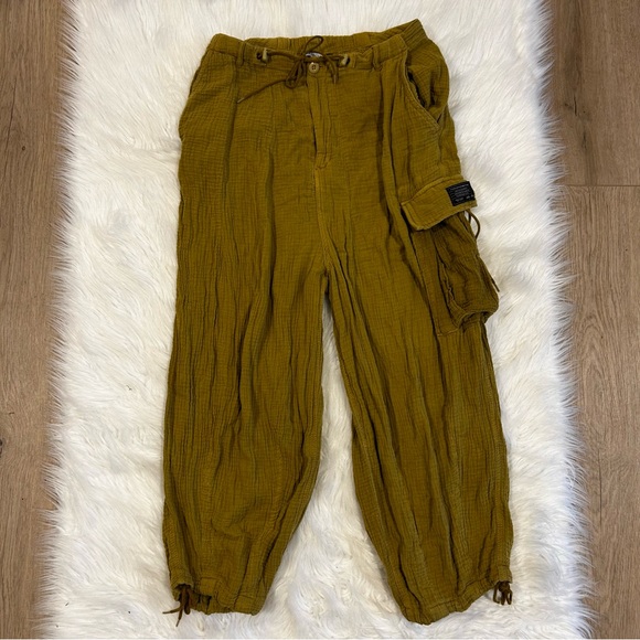 Urban Outfitters Green Cotton Pants Size Medium - Picture 3 of 13
